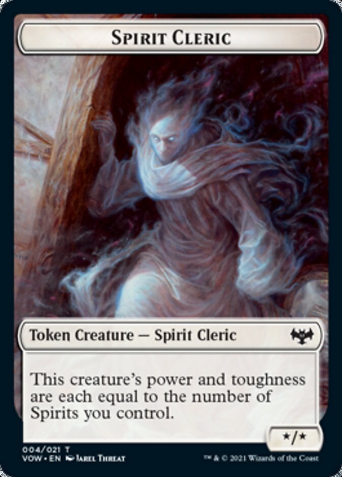 Zombie (008) // Spirit Cleric Double-sided Token [Innistrad: Crimson Vow Tokens] (TVOW 8)