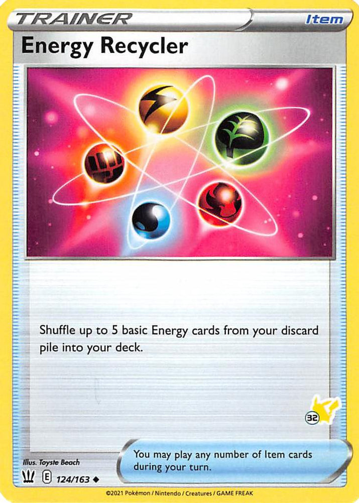 Energy Retrieval (124/163) (Pikachu Stamp #32) [Battle Academy 2022]