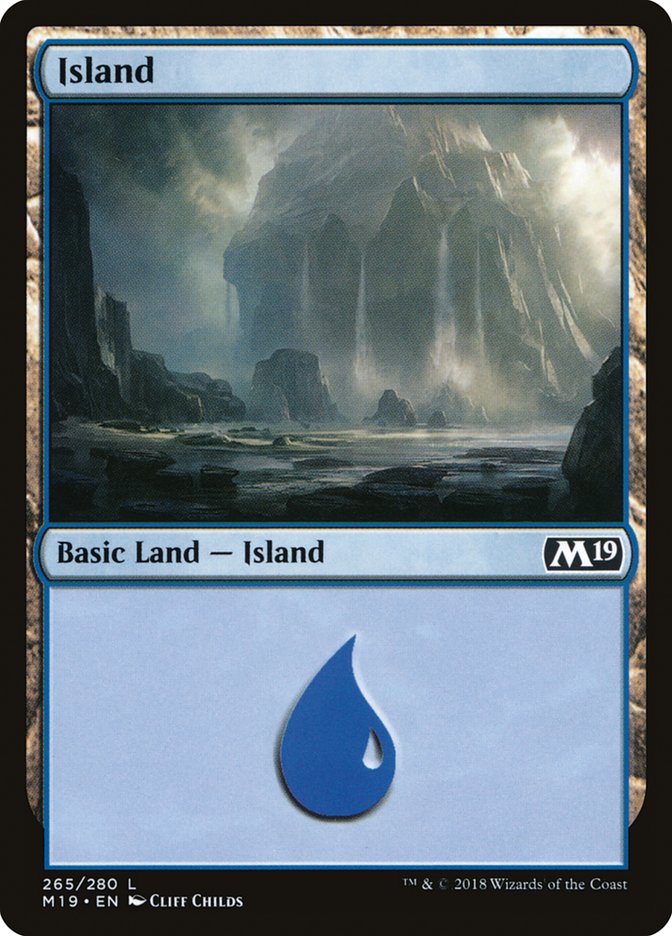 Island (#265) [Core Set 2019] (M19 265)