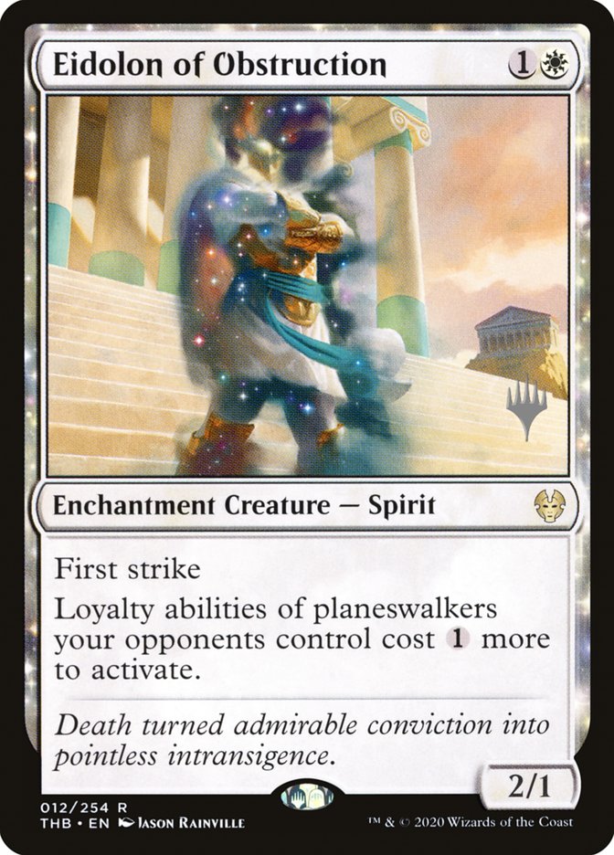 Eidolon of Obstruction (Promo Pack) [Theros Beyond Death Promos] (PTHB 12P)