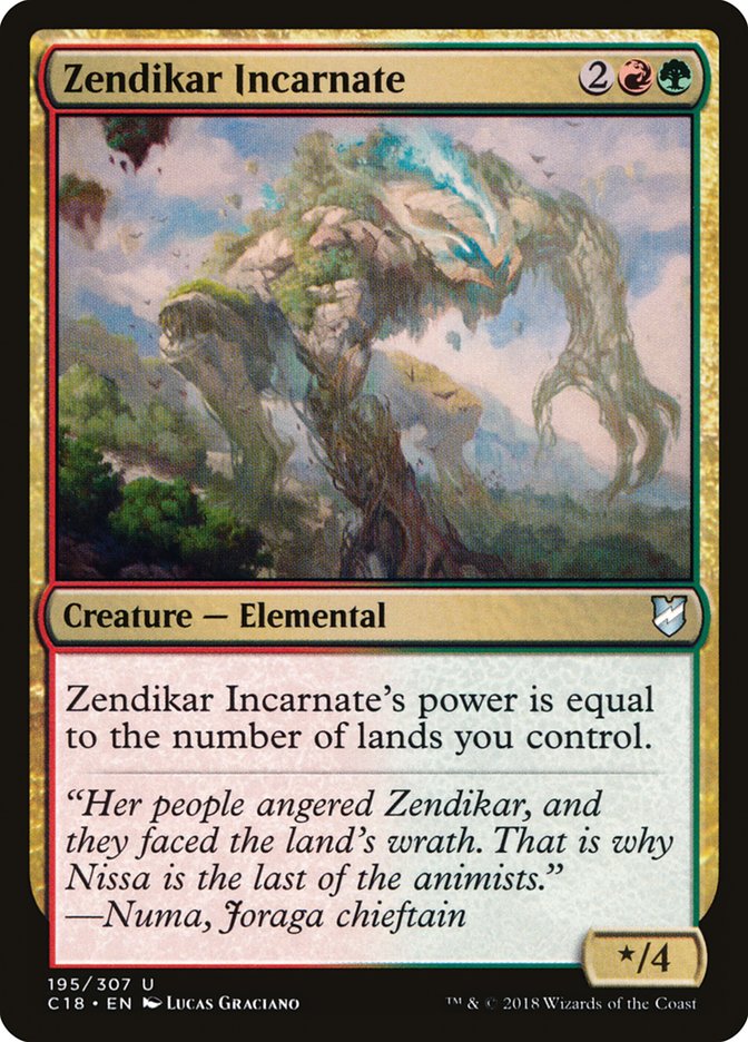 Zendikar Incarnate [Commander 2018] (C18 195)