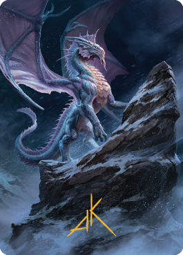Ancient Silver Dragon Art Card (Gold-Stamped Signature) [Commander Legends: Battle for Baldur's Gate Art Series]