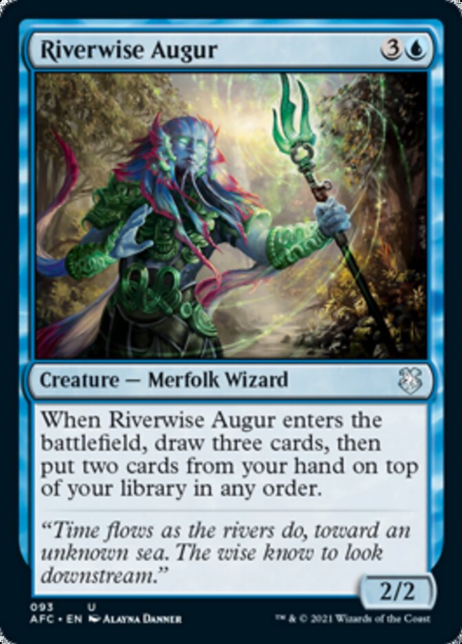 Riverwise Augur [Dungeons & Dragons: Adventures in the Forgotten Realms Commander] (AFC 93)