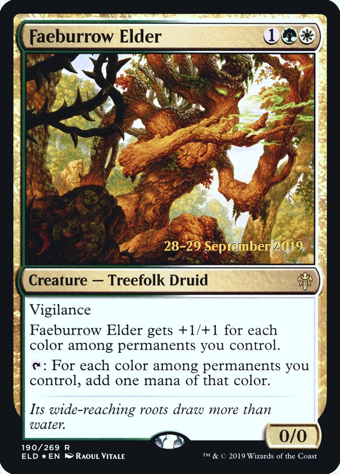 Faeburrow Elder  [Throne of Eldraine Prerelease Promos] (PELD 190S)