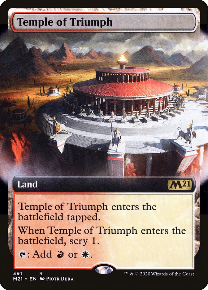 Temple of Triumph (Extended Art) [Core Set 2021] (M21 391)
