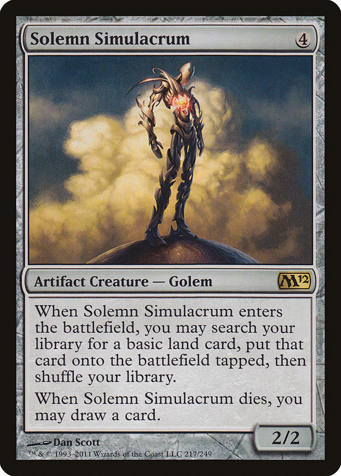 Solemn Simulacrum [Magic 2012] (M12 217)