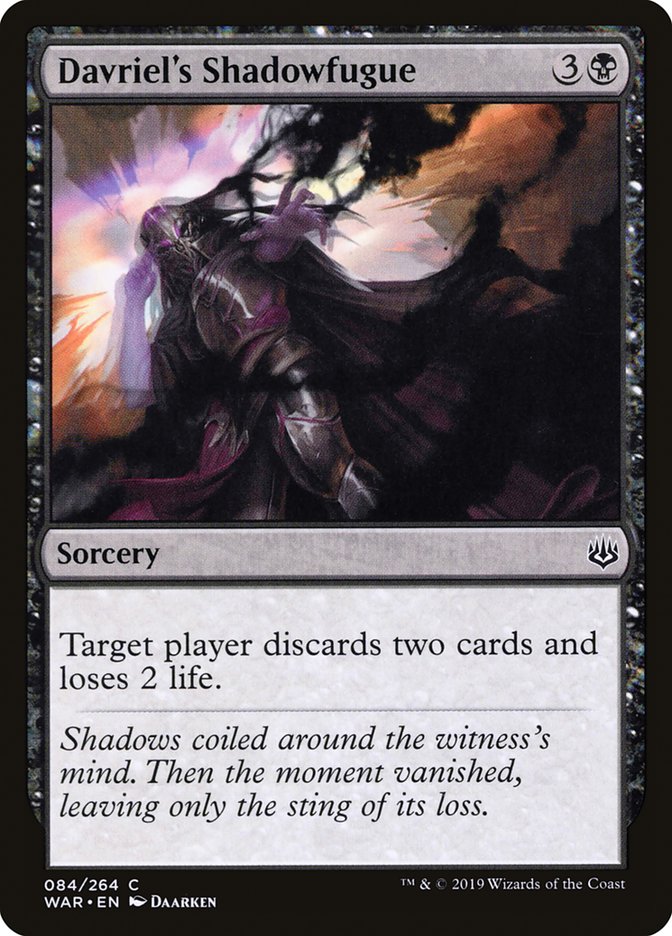 Davriel's Shadowfugue [War of the Spark] (WAR 84)