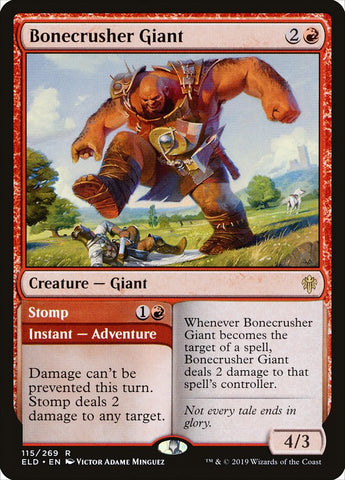 Bonecrusher Giant // Stomp [Throne of Eldraine] (ELD 115)