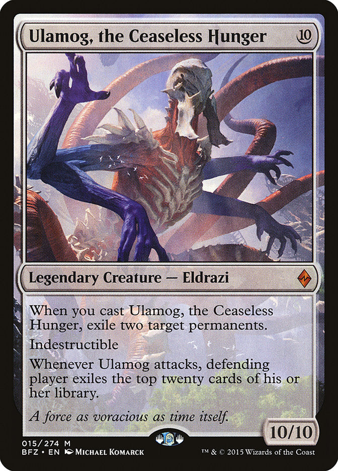 Ulamog, the Ceaseless Hunger [Battle for Zendikar] (BFZ 15)