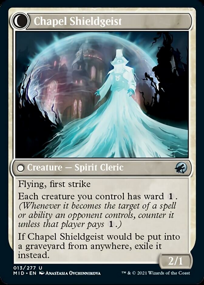 Chaplain of Alms // Chapel Shieldgeist [Innistrad: Midnight Hunt] (MID 13)