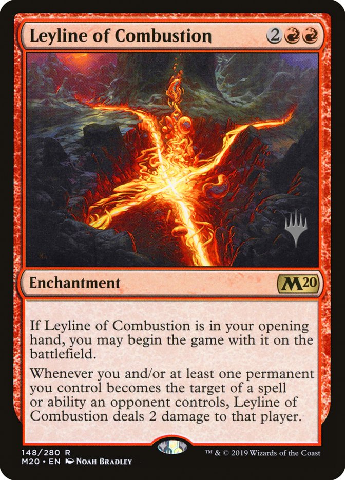 Leyline of Combustion (Promo Pack) [Core Set 2020 Promos] (PM20 148P)