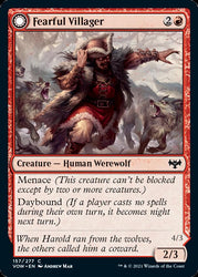 Fearful Villager // Fearsome Werewolf [Innistrad: Crimson Vow] (VOW 157)