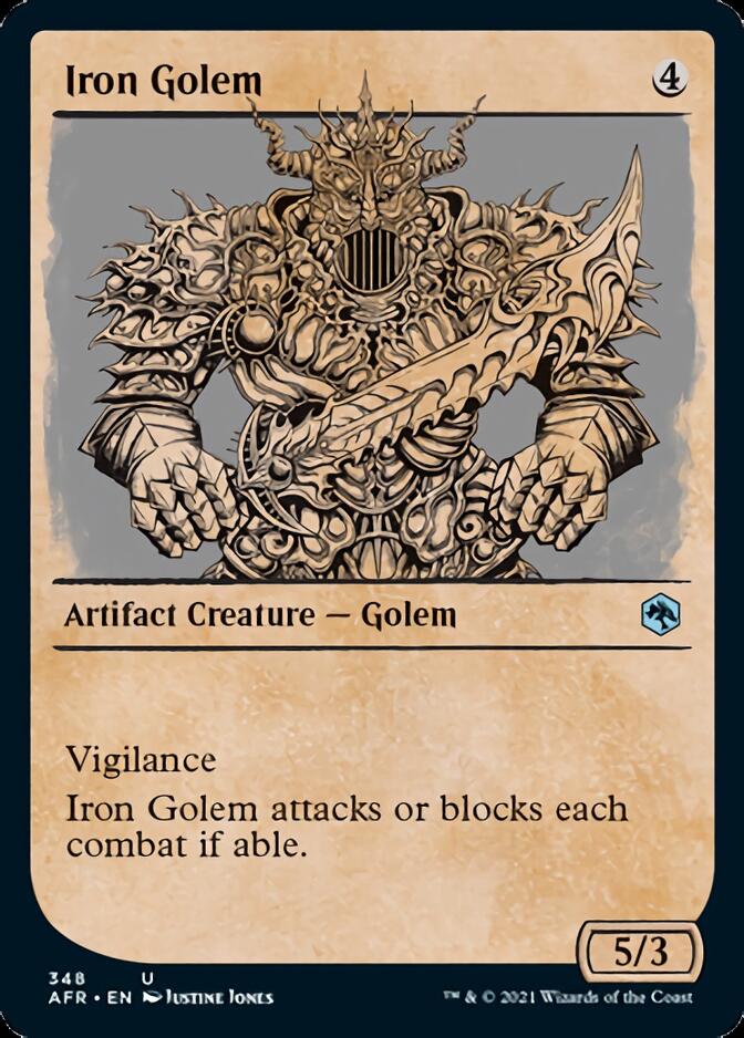 Iron Golem (Showcase) [Dungeons & Dragons: Adventures in the Forgotten Realms] (AFR 348)
