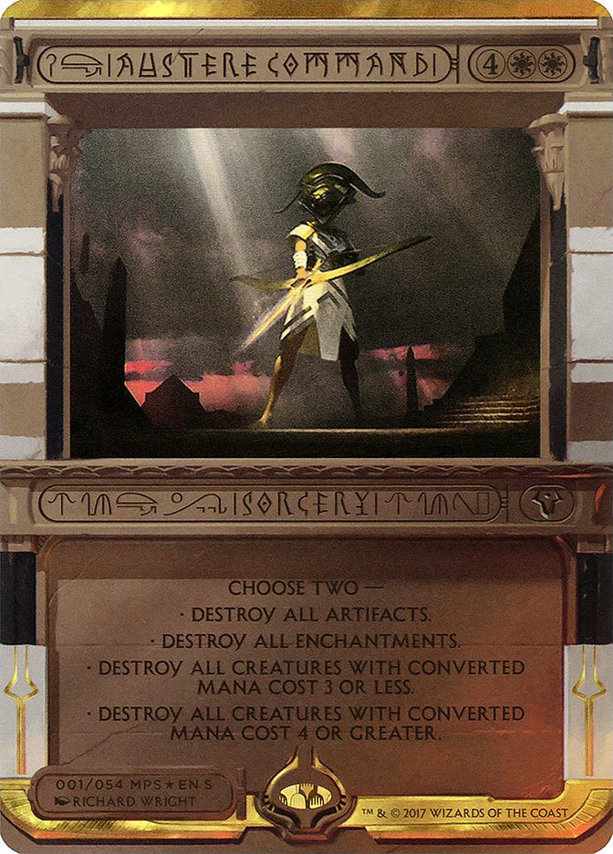 Austere Command (Invocation) [Amonkhet Invocations] (MP2 1)