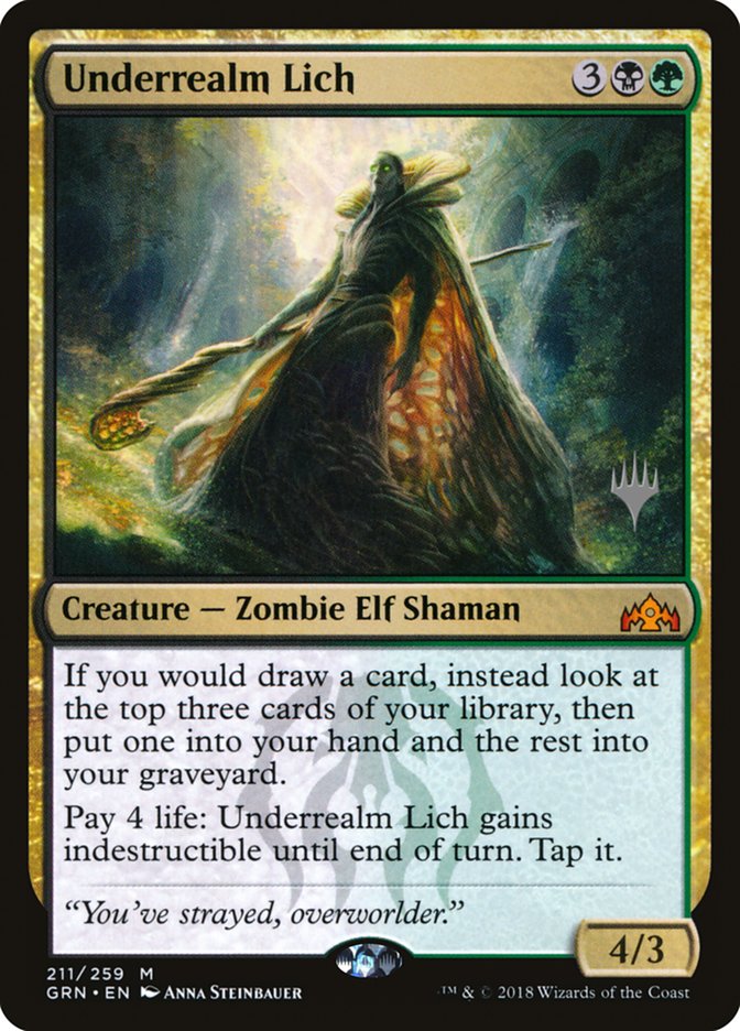 Underrealm Lich [Guilds of Ravnica Promos] (PGRN 211P)