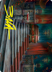 Edgar Markov's Coffin Art Card (Gold-Stamped Signature) [Innistrad: Crimson Vow Art Series] (AVOW 60)