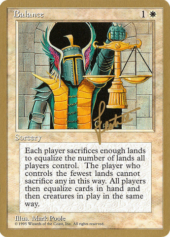 Balance (Bertrand Lestree) [Pro Tour Collector Set] (PTC BL6)