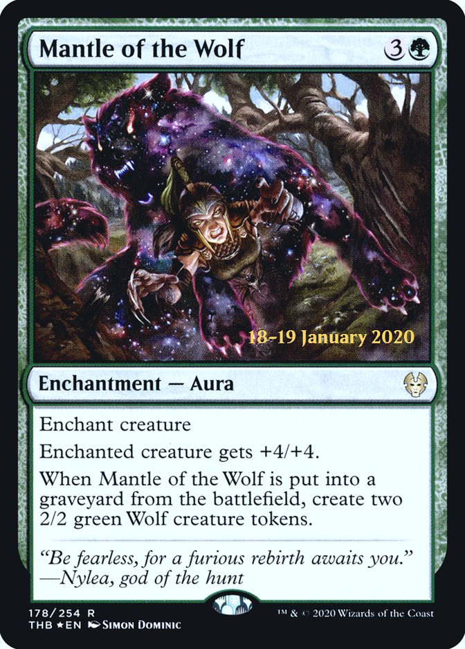 Mantle of the Wolf [Theros Beyond Death Prerelease Promos] (PTHB 178S)