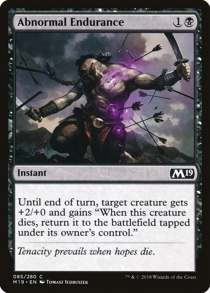 Abnormal Endurance [Core Set 2019] (M19 85)