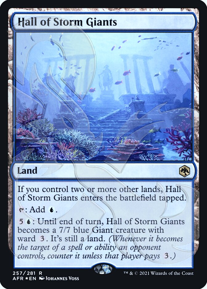 Hall of Storm Giants (Ampersand Promo) [Dungeons & Dragons: Adventures in the Forgotten Realms Promos] (PAFR 257A)