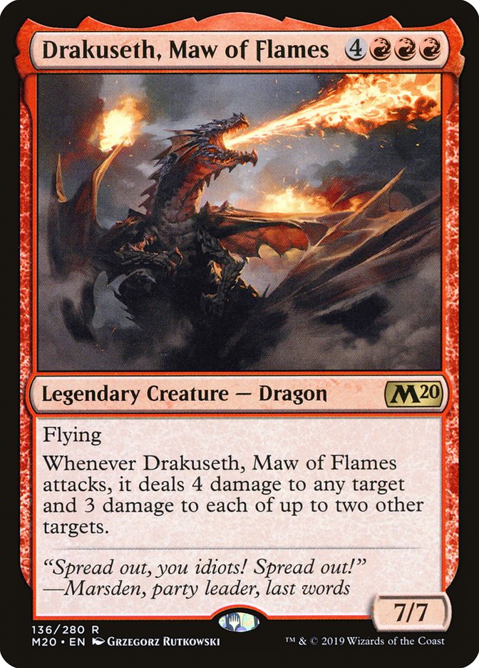 Drakuseth, Maw of Flames [Core Set 2020] (M20 136)