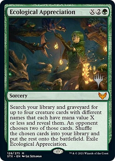 Ecological Appreciation (Promo Pack) [Strixhaven: School of Mages Promos] (PSTX 128)
