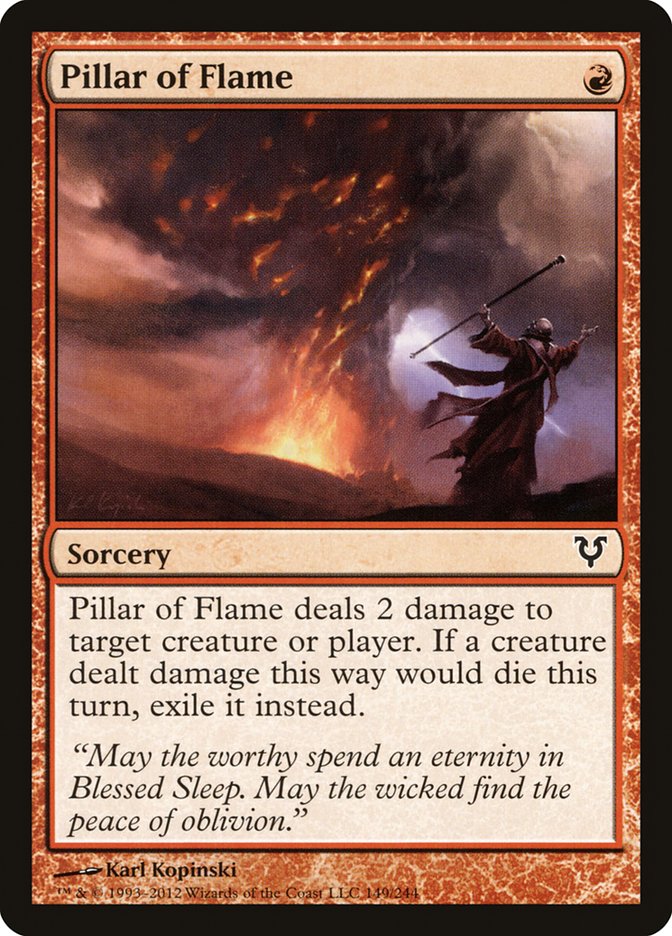Pillar of Flame [Avacyn Restored] (AVR 149)