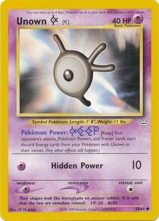 Unown [K] (58/64) [Neo Revelation]