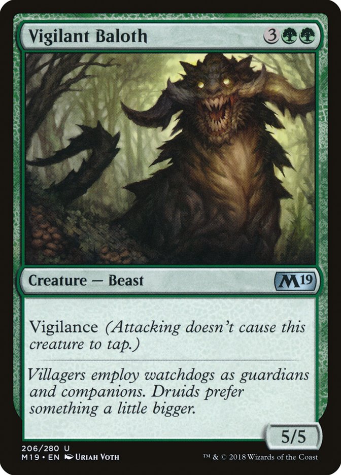 Vigilant Baloth [Core Set 2019] (M19 206)