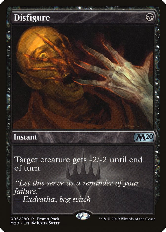 Disfigure (Promo Pack) [Core Set 2020 Promos] (PM20 95)