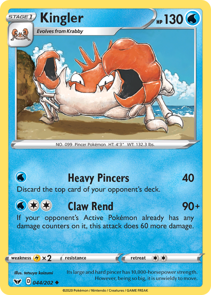 Kingler (44/202) [Sword & Shield: Base Set]