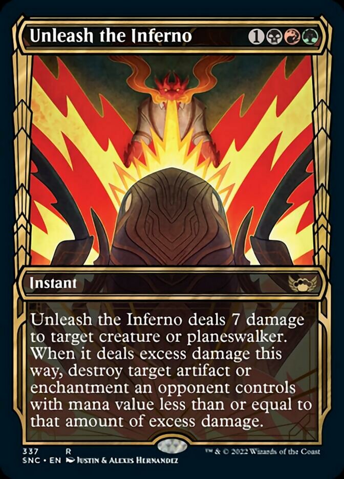 Unleash the Inferno (Showcase Golden Age) [Streets of New Capenna] (SNC 337)