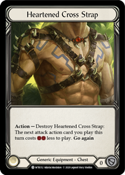 Heartened Cross Strap [WTR152] Unlimited Rainbow Foil