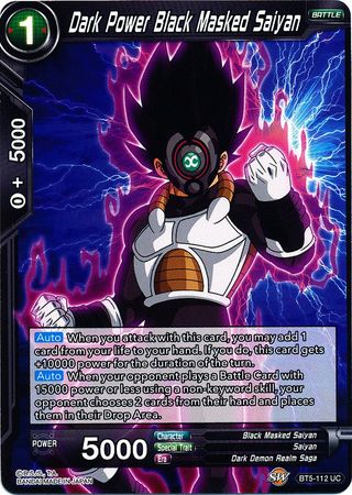 Dark Power Black Masked Saiyan [BT5-112]