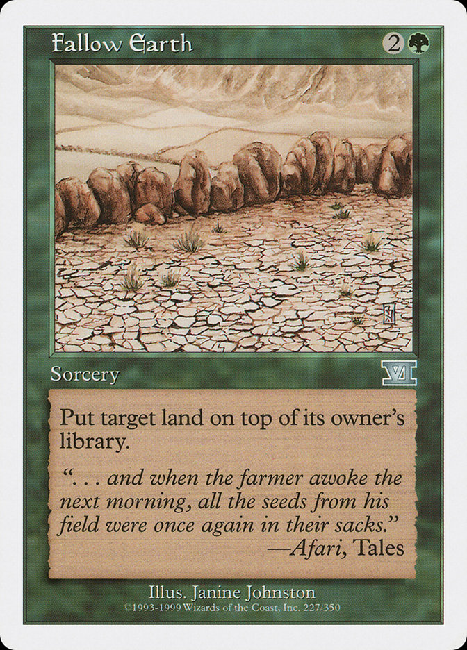 Fallow Earth [Classic Sixth Edition] (6ED 227)