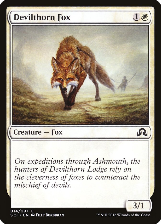 Devilthorn Fox [Shadows over Innistrad] (SOI 14)