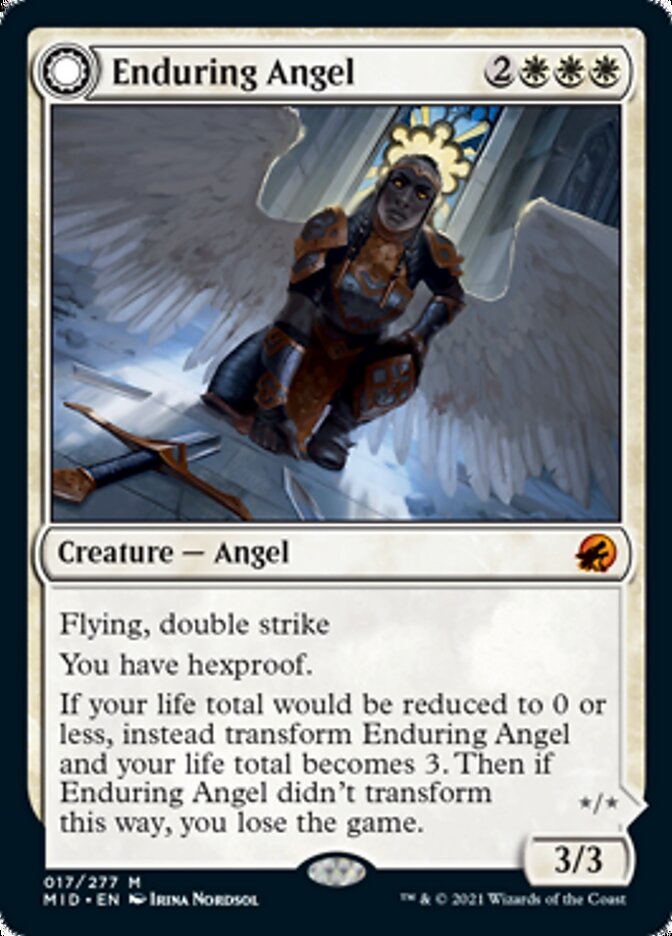 Enduring Angel // Angelic Enforcer [Innistrad: Midnight Hunt] (MID 17)