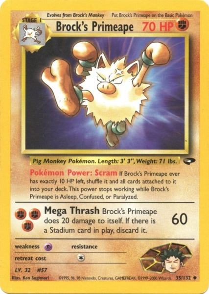 Brock's Primeape (35/132) [Gym Challenge]