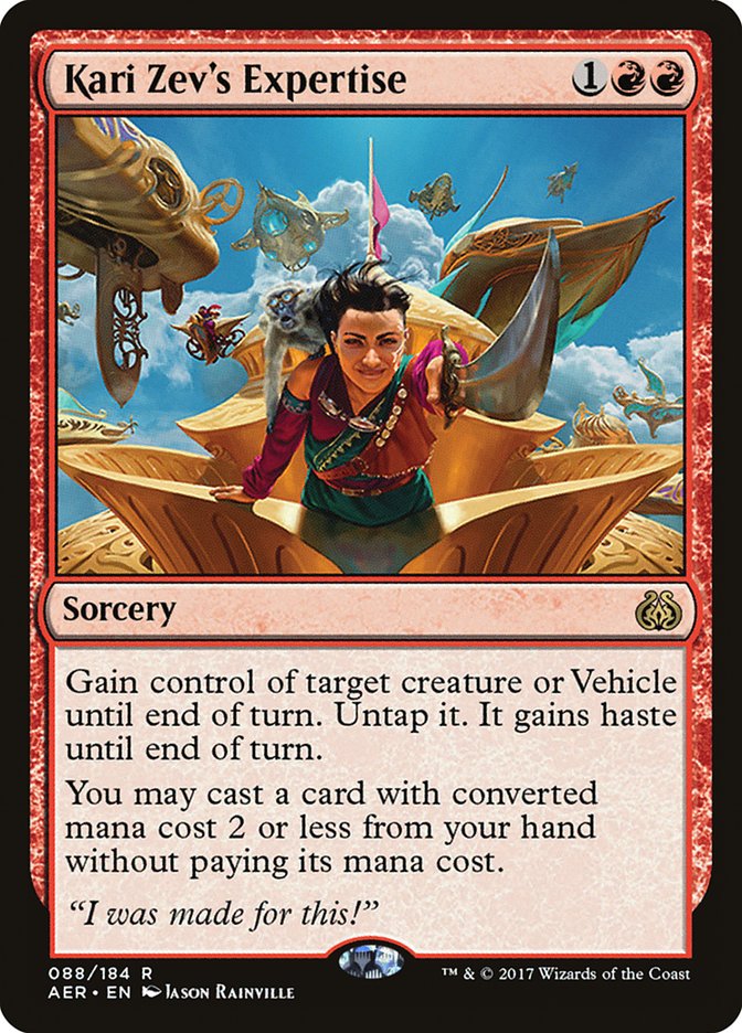 Kari Zev's Expertise [Aether Revolt] (AER 88)