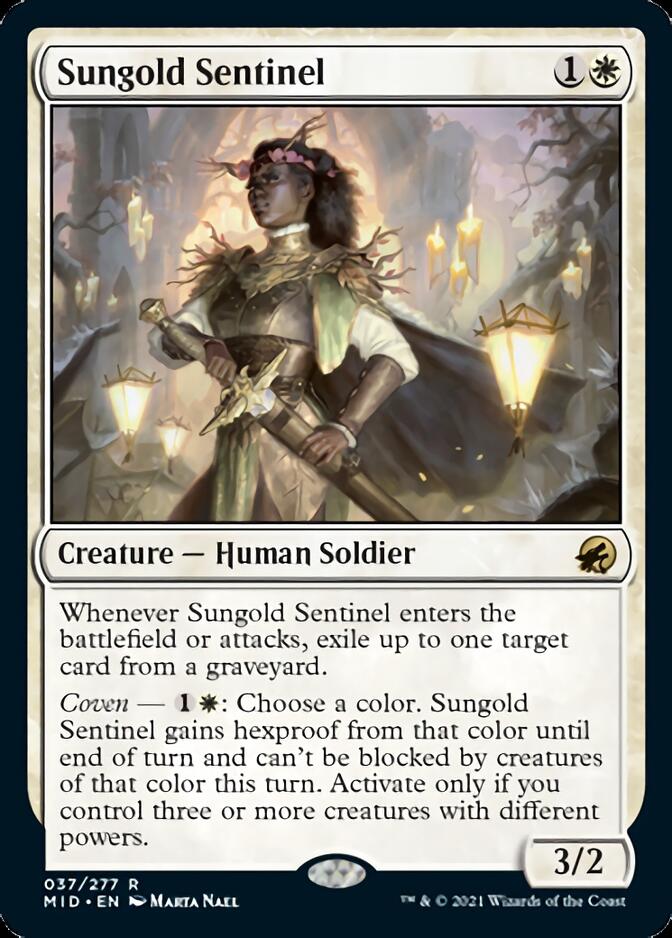 Sungold Sentinel [Innistrad: Midnight Hunt] (MID 37)