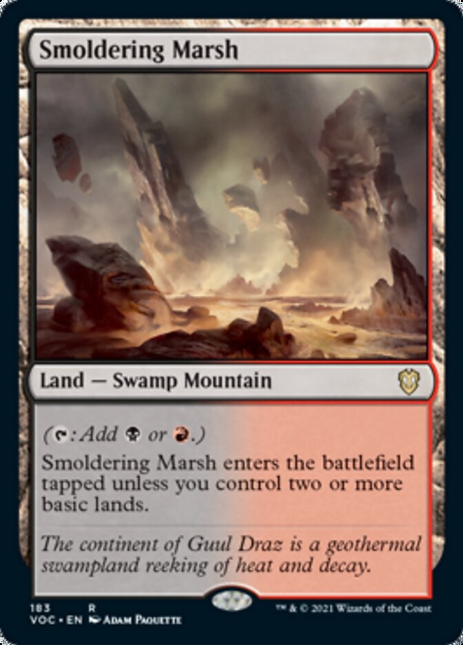 Smoldering Marsh [Innistrad: Crimson Vow Commander] (VOC 183)