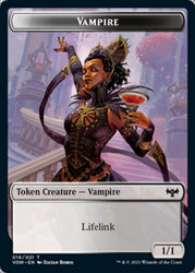 Blood // Vampire (016) Double-sided Token [Innistrad: Crimson Vow Tokens] (TVOW 17)