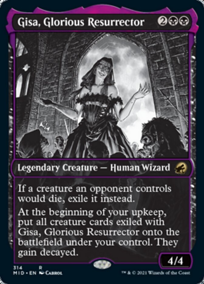 Gisa, Glorious Resurrector (Showcase Eternal Night) [Innistrad: Midnight Hunt] (MID 314)