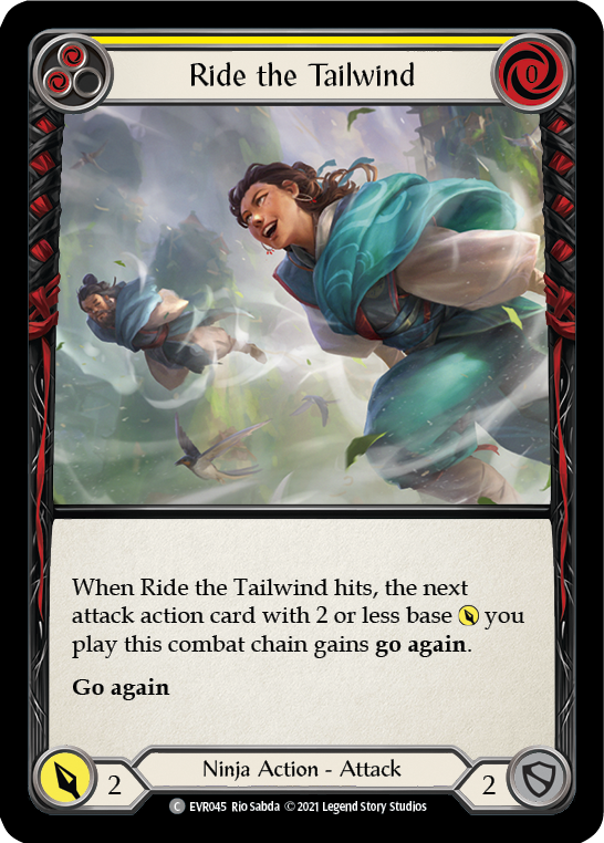 Ride the Tailwind (Yellow) [EVR045] 1st Edition Rainbow Foil