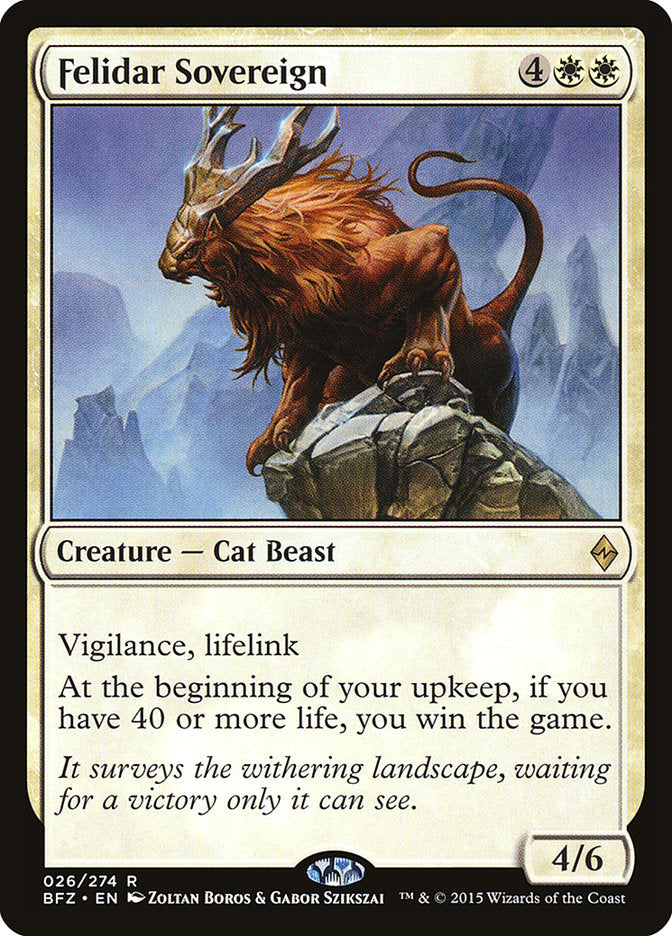 Felidar Sovereign [Battle for Zendikar] (BFZ 26)