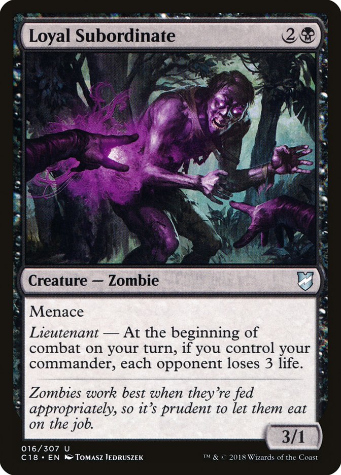 Loyal Subordinate [Commander 2018] (C18 16)