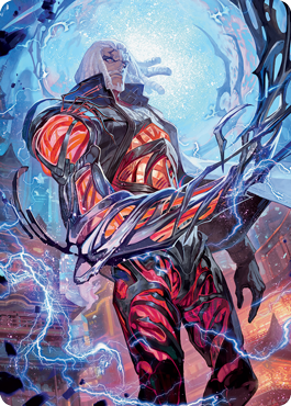 Tezzeret, Betrayer of Flesh Art Card [Kamigawa: Neon Dynasty Art Series] (ANEO 54)