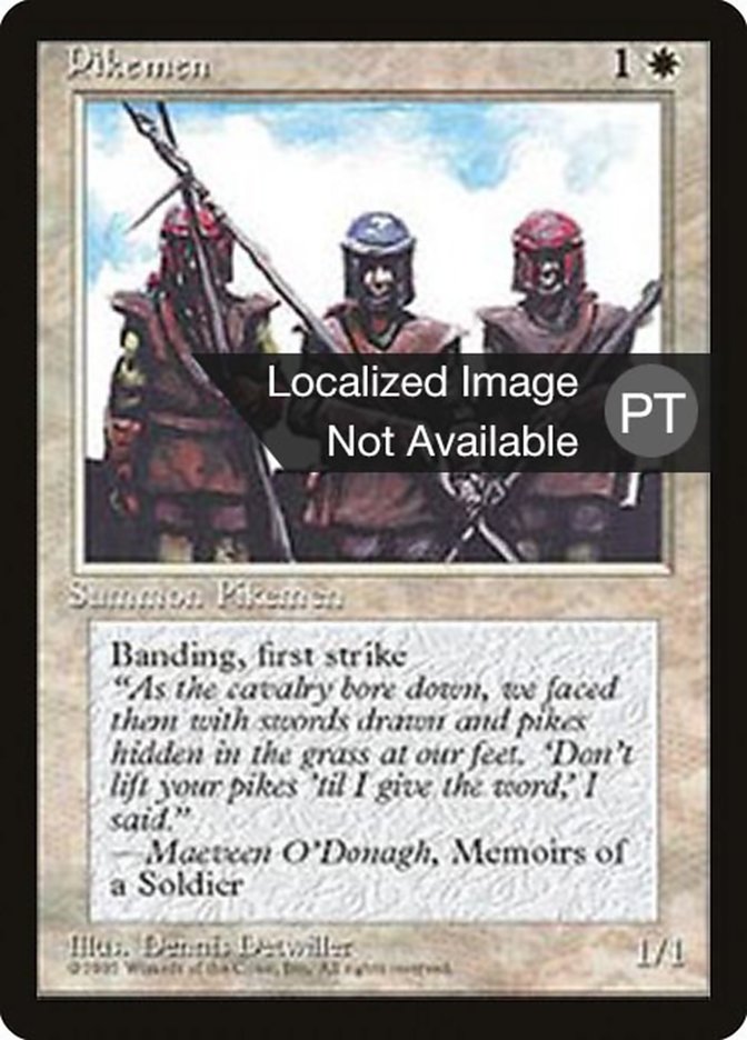 Pikemen [Fourth Edition Foreign Black Border] (4BB 42)