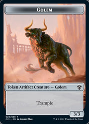 Golem // Thopter Token (026/030) [Commander 2021 Tokens] (TC21 026 // 030)