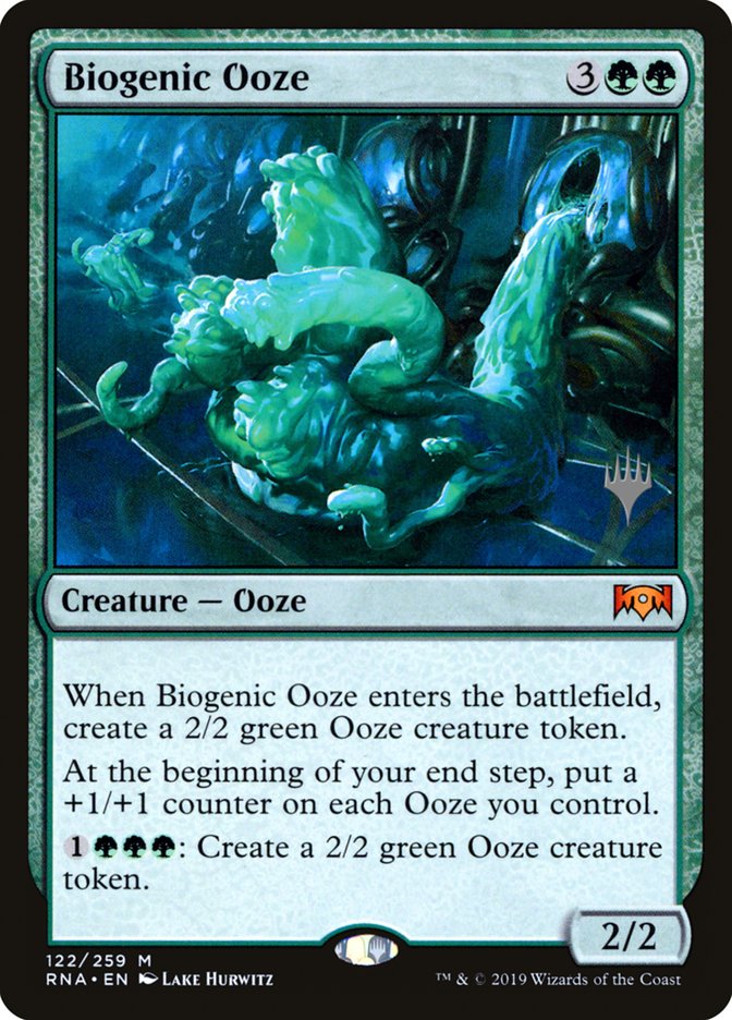 Biogenic Ooze (Promo Pack) [Ravnica Allegiance Promos] (PRNA 122P)